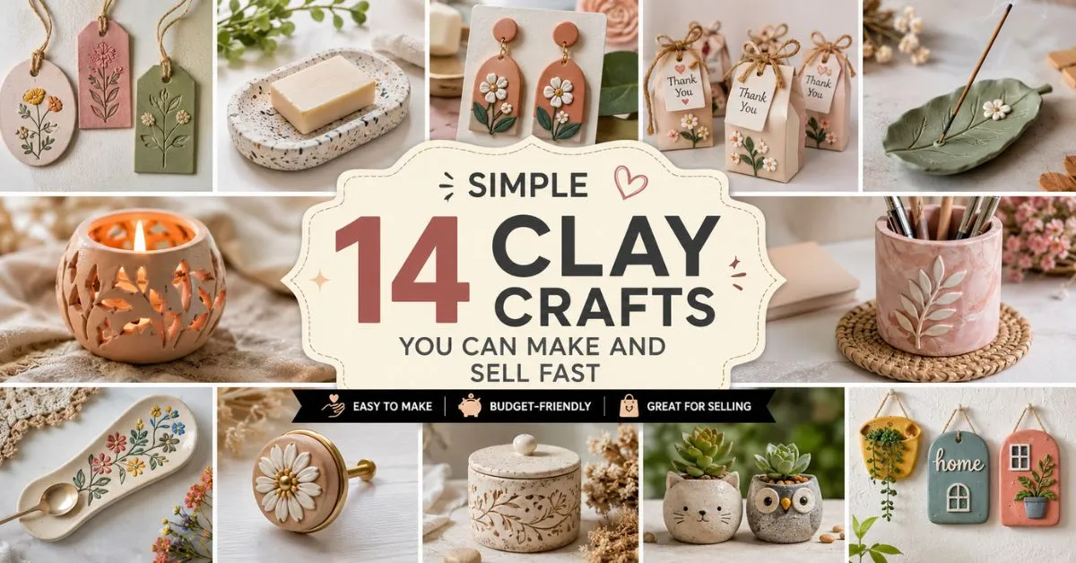 14 Easy Clay Crafts You Can Make and Sell Fast