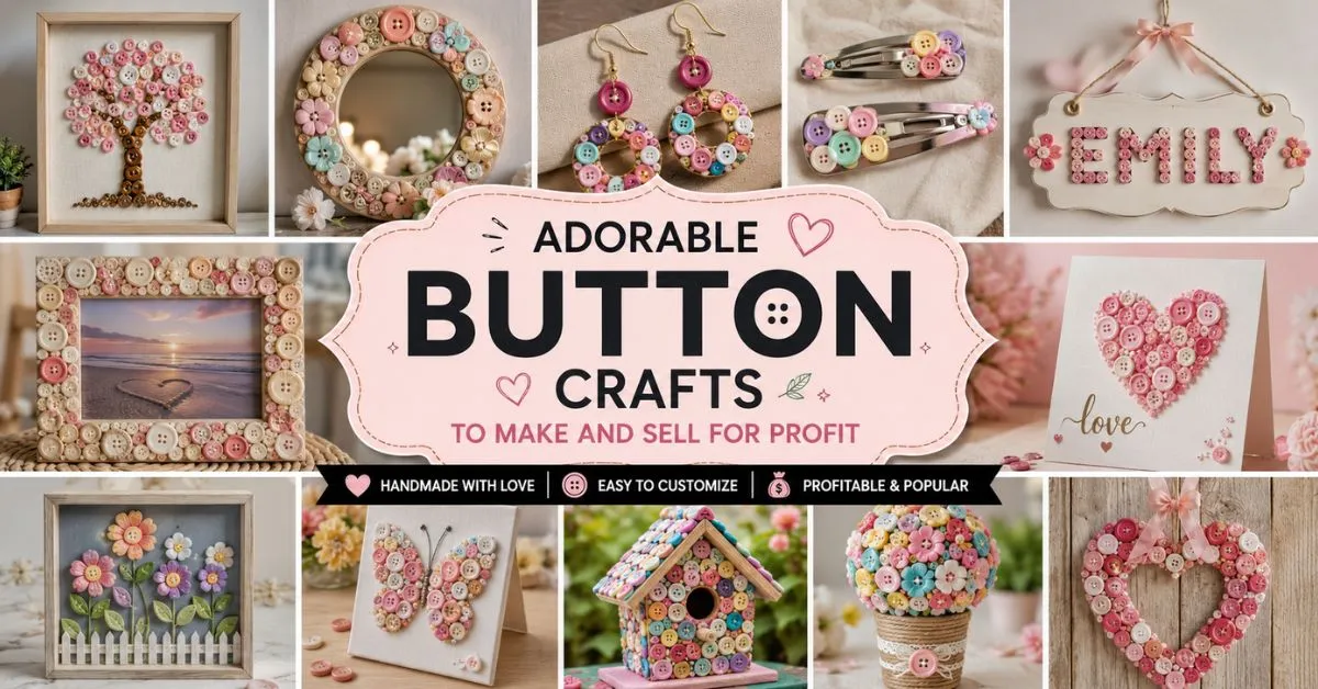 13 Creative Button Crafts to Make and Sell for Profit