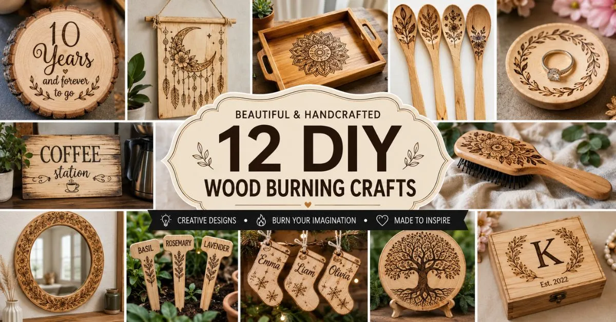 12 Creative Wood Burning Crafts to Make and Sell