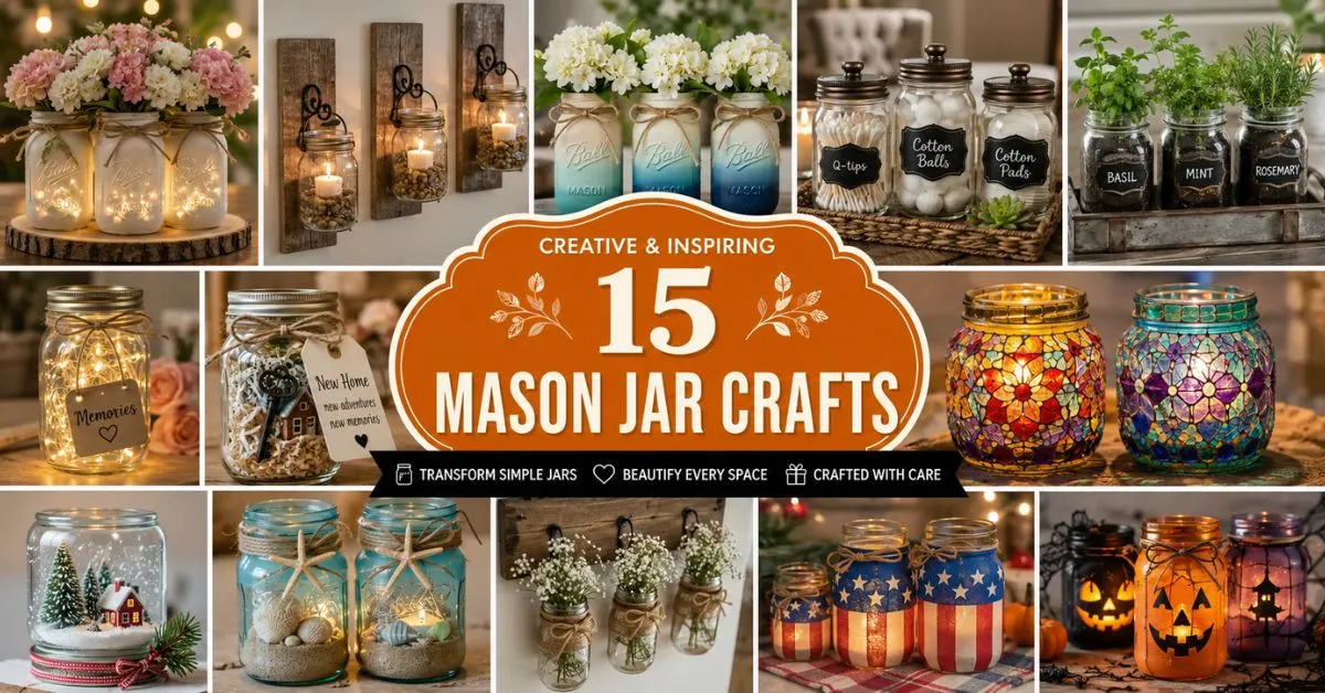 15 Mason Jar Crafts to Make and Sell at Home