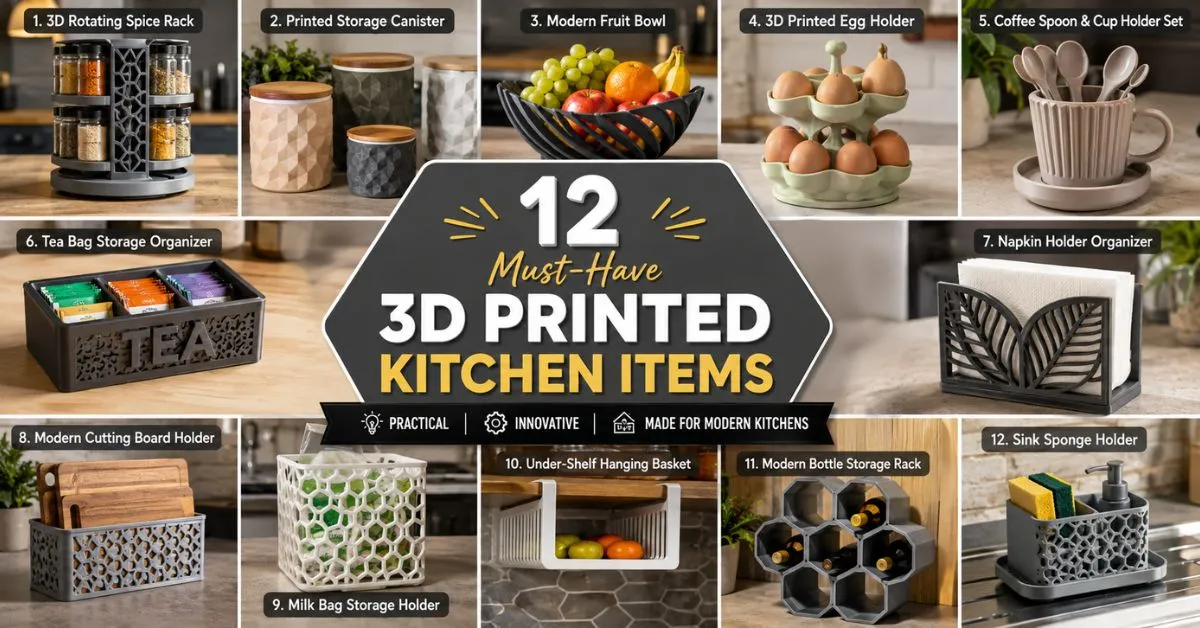 12 Cool 3D Printed Kitchen Items You Can Make and Sell