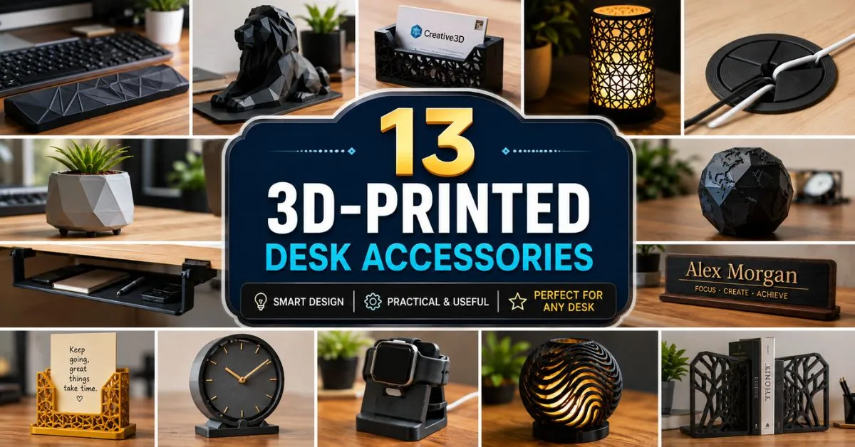13 Cool 3D-Printed Desk Accessories You Can Make and Sell