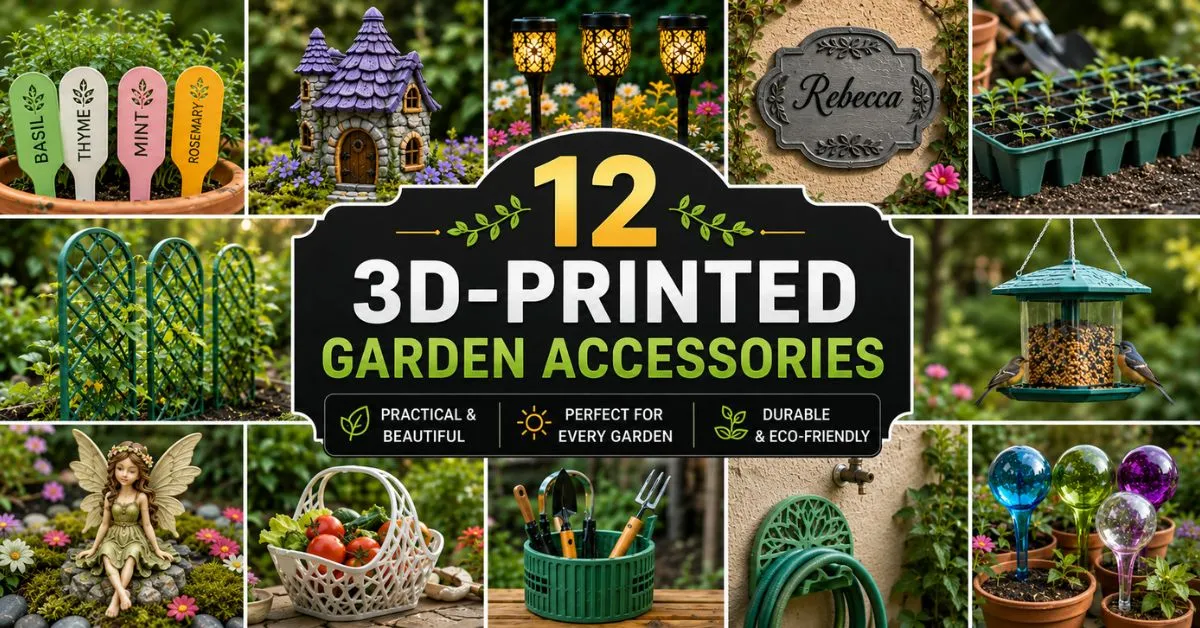 12 Best 3D Printed Garden Accessories You Can Make and Sell
