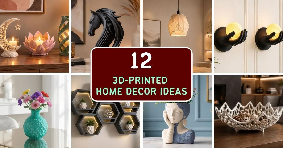 12 Stunning 3D Printed Home Decor Ideas You Can Make and Sell