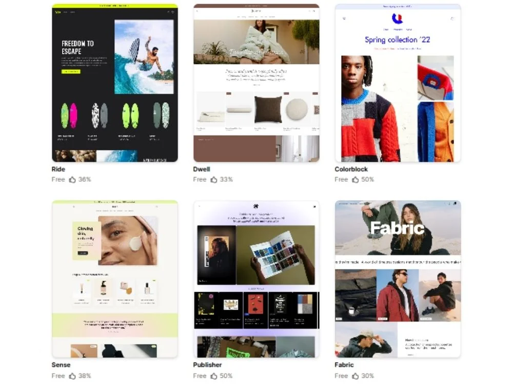 Shopify themes for your store