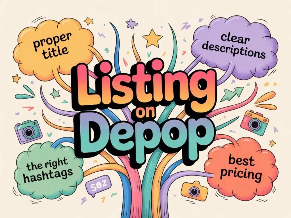 Create your listings on Depop with proper title, clear description, the right hashtags, and best pricing.