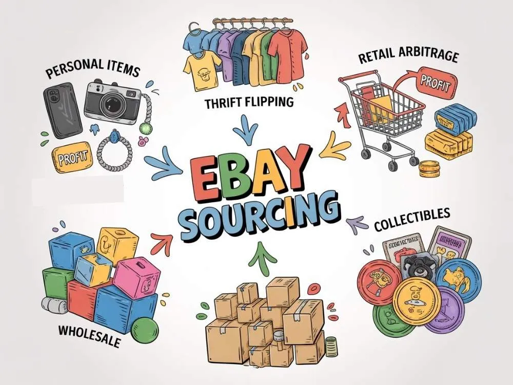 Source items to sell on eBay
