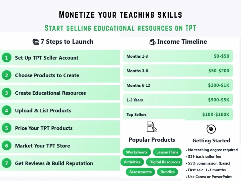 Start selling on teachers pay teachers (TPT)