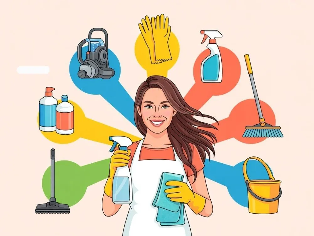 Get the right cleaning supplies and equipment