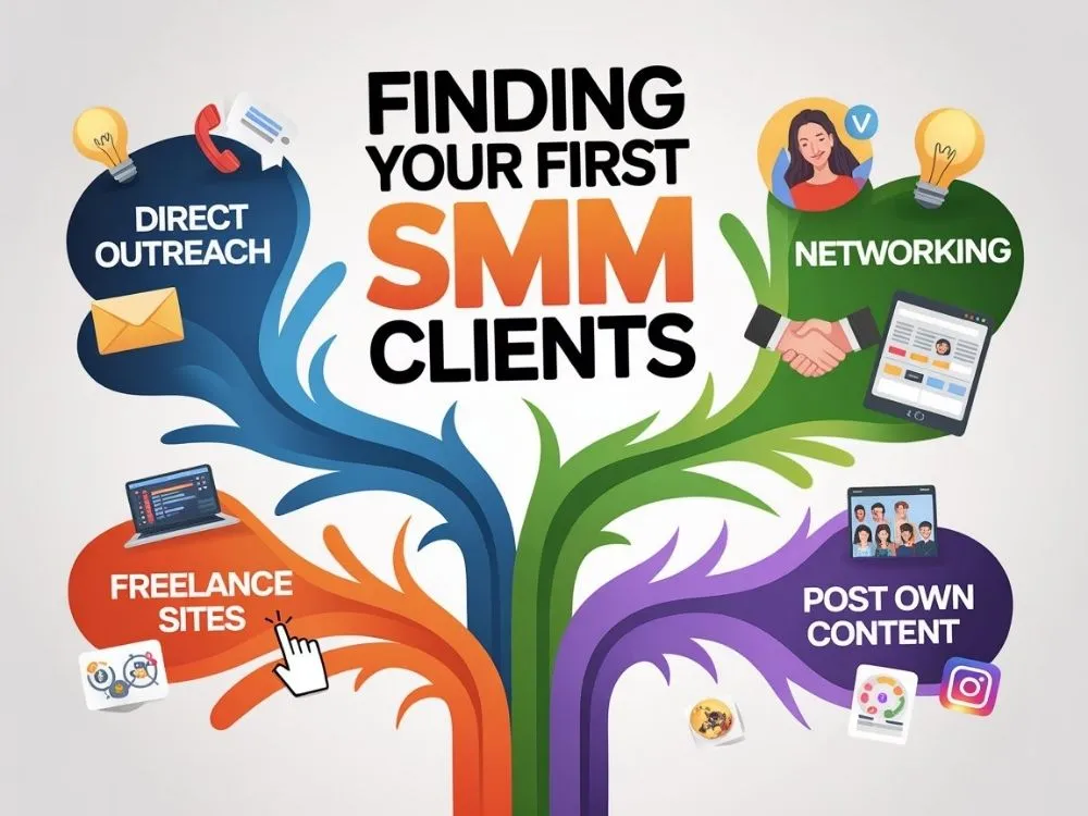 Finding your first clients as a social media manager