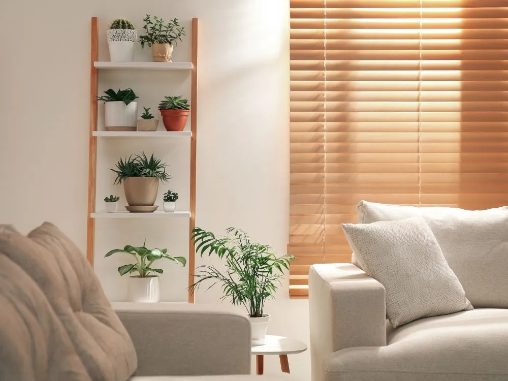 decorative wooden ladder