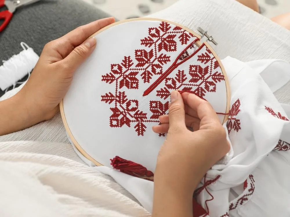 Embroidered Hoops