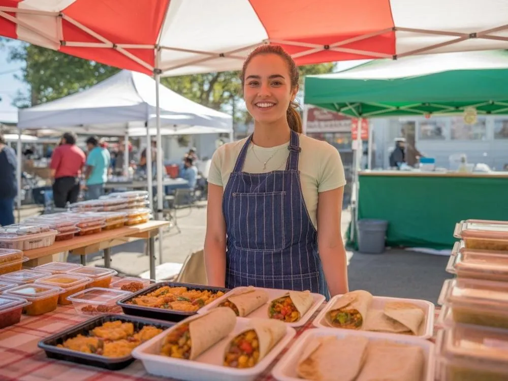 Selling ready-to-eat food at farmers market