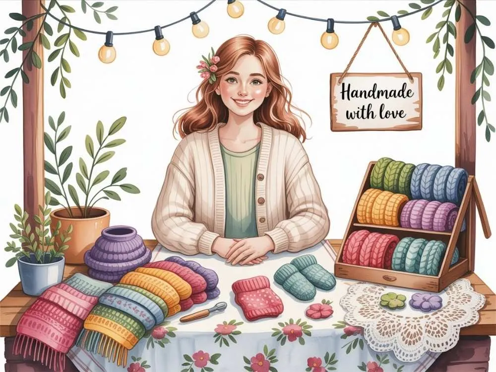 selling crochet or knitted items