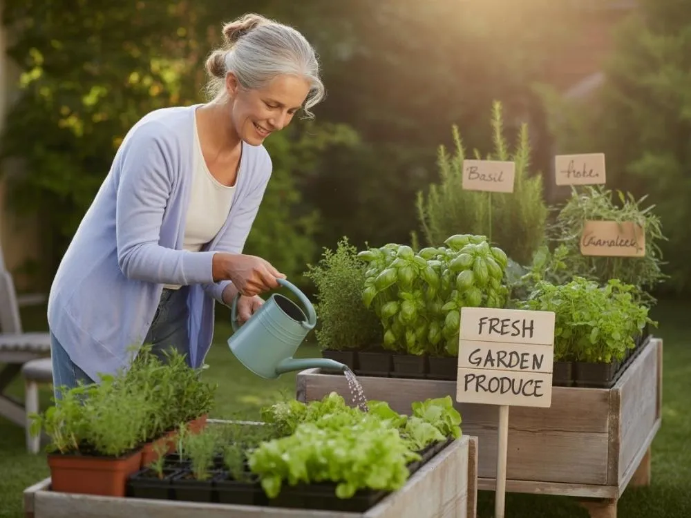 Small scale home gardening as a side hustle for retirees