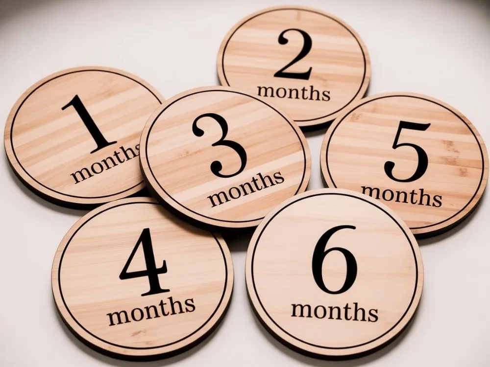 Engraved Baby Milestone Plaques