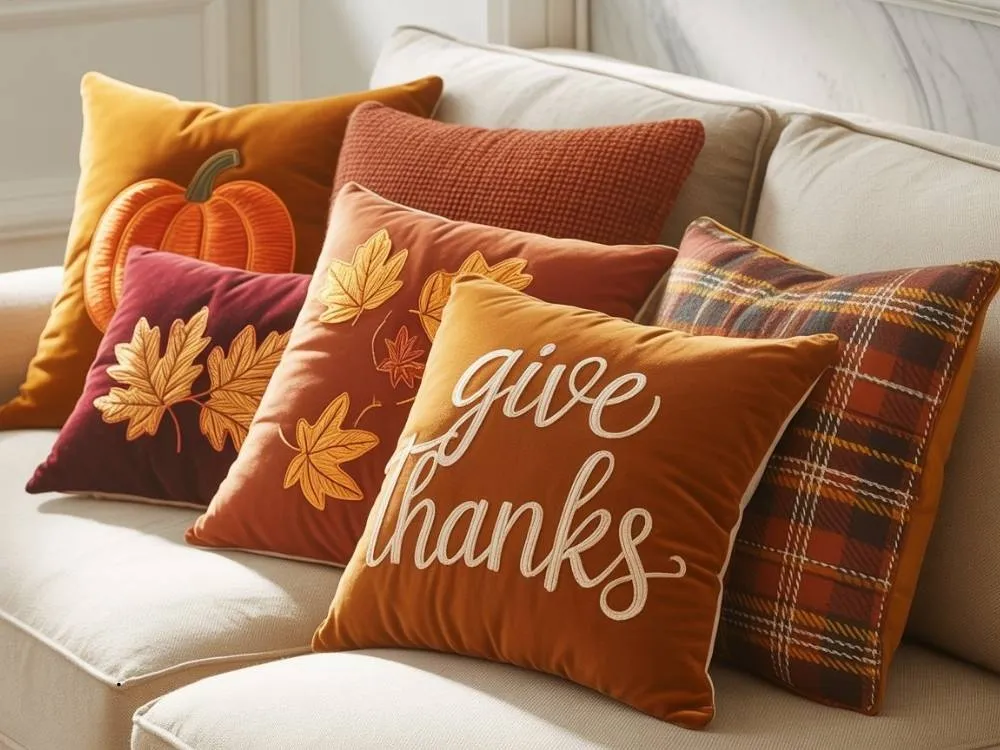 Fall-themed Pillow cover