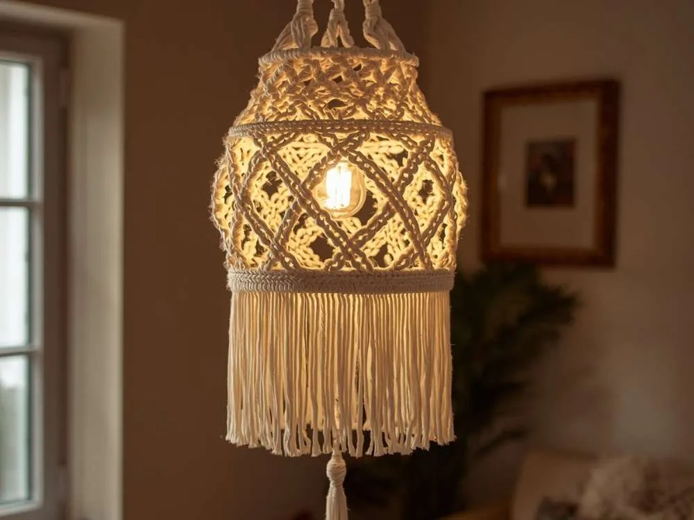 Macrame Lampshade