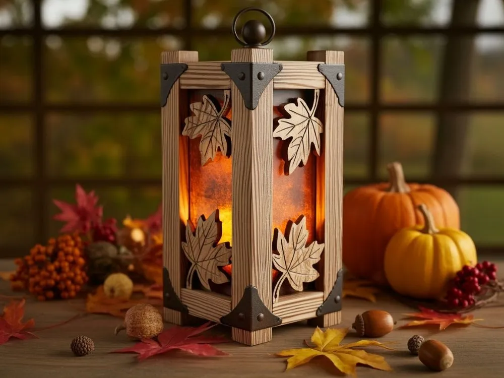 Rustic Wooden Lantern