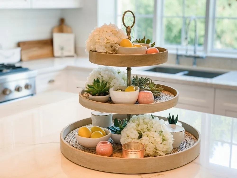 Summer Tiered Tray Decor