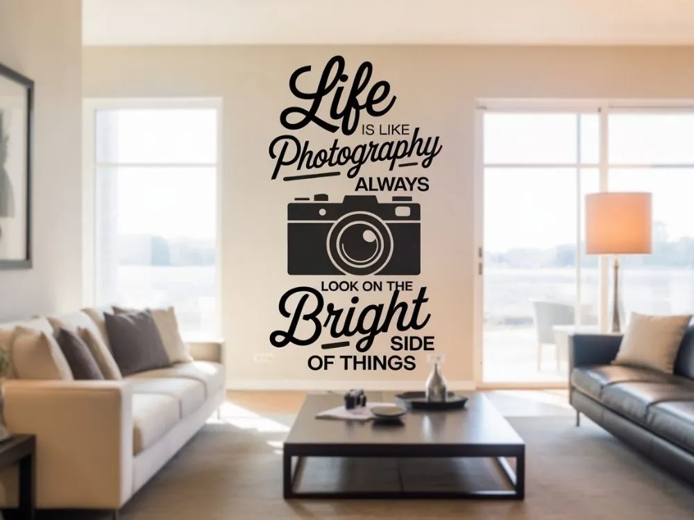 Vinyl wall quote