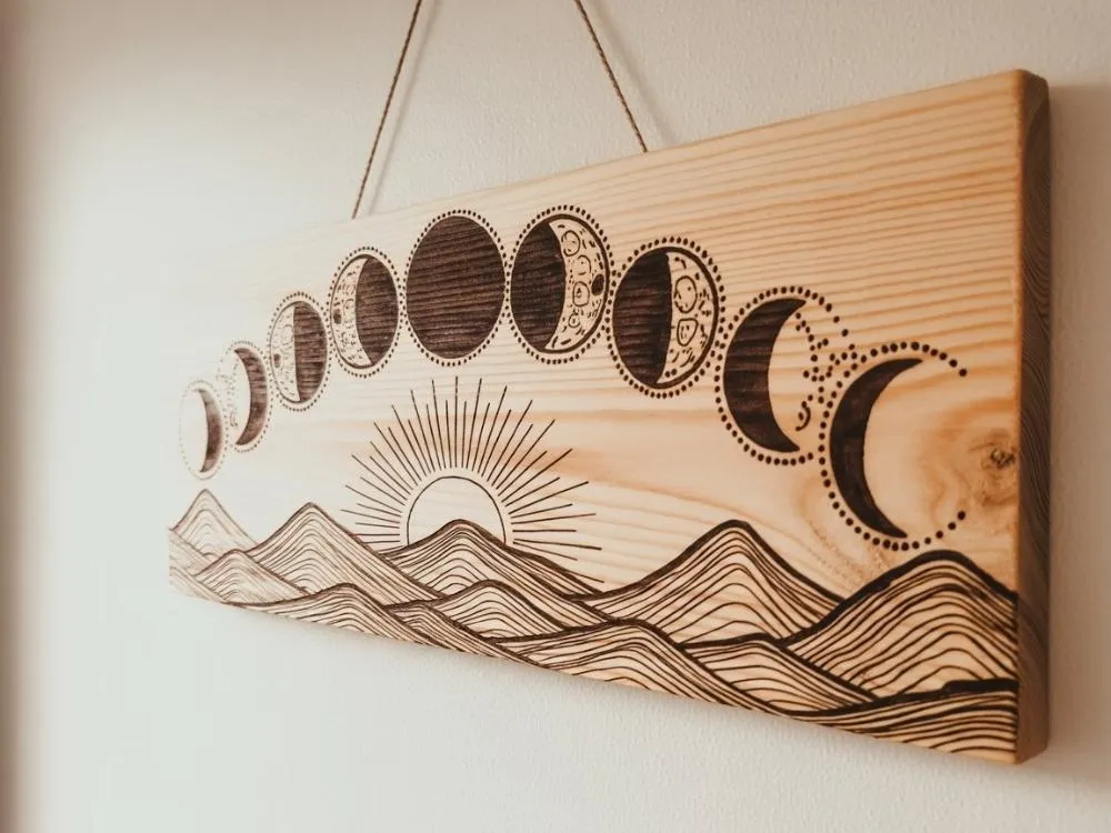 Wood-Burned Boho Wall Art