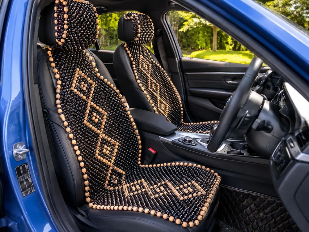 Beaded Car Seat Cover