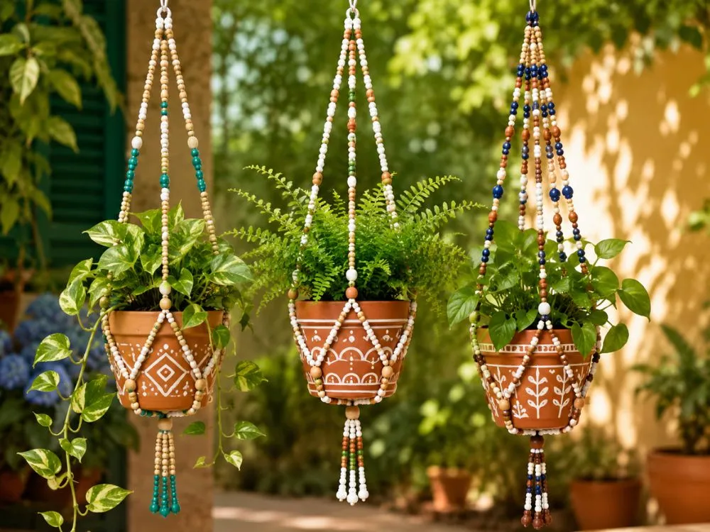 Beaded Plant Hangers