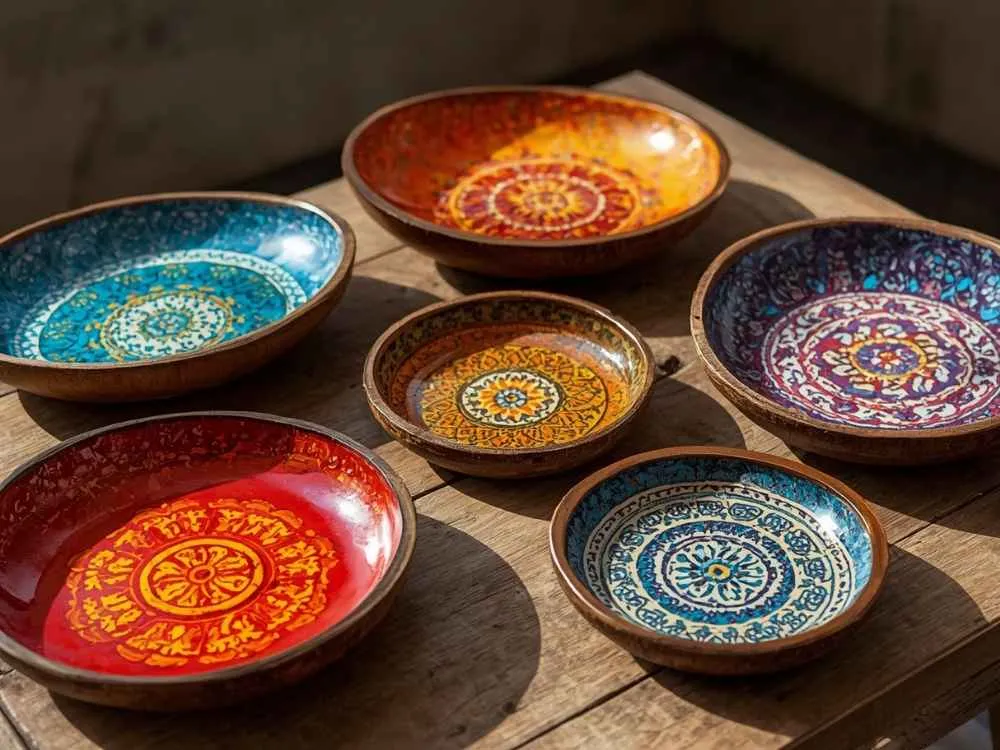 Coconut Shell Decorative Trays