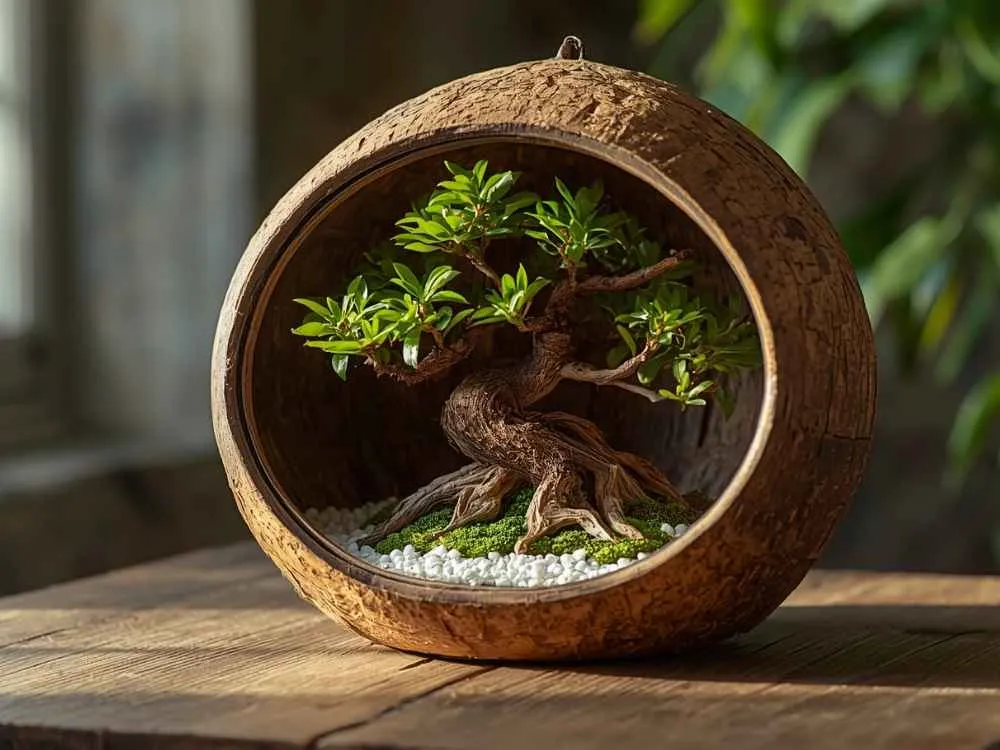Coconut Shell Driftwood Decor