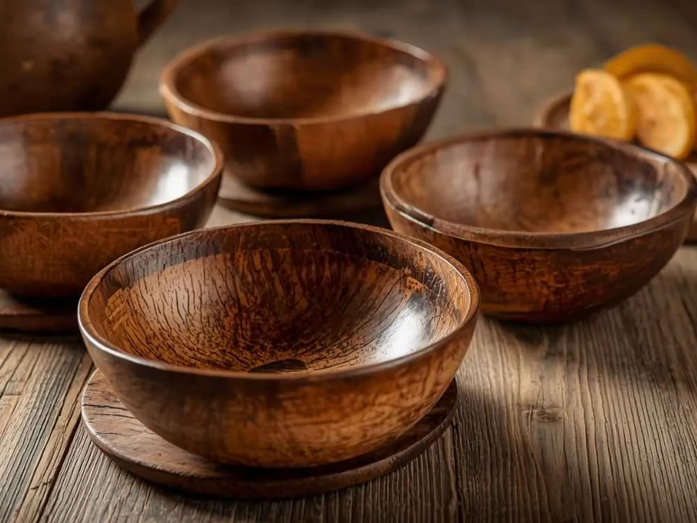 Coconut Shell Serving Bowls
