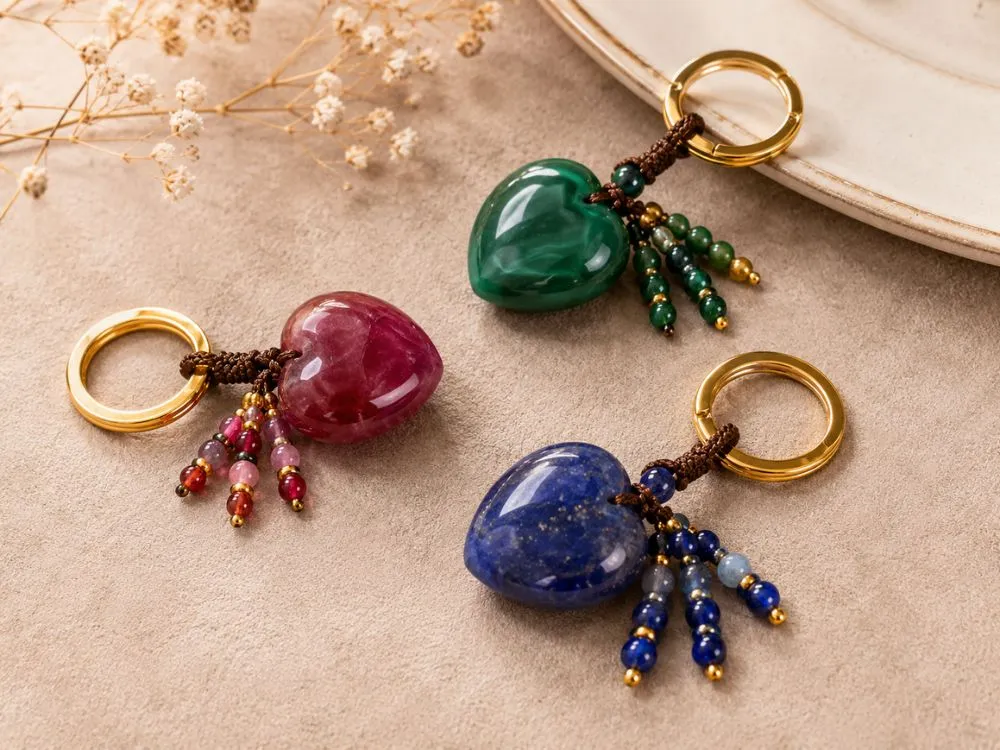 Cute Gemstone Keychains
