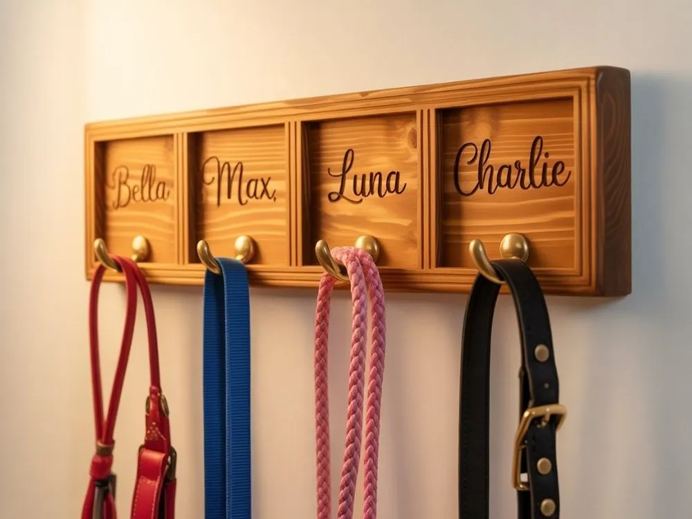 Cute Personalized Leash Holder