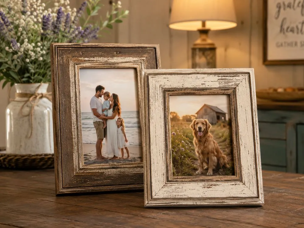 Distressed Farmhouse Picture Frame