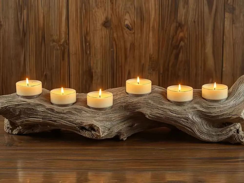 Driftwood Candle Holder