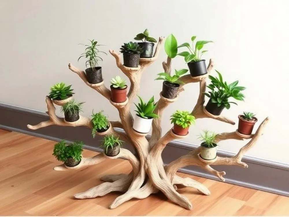 Driftwood Plant Holder