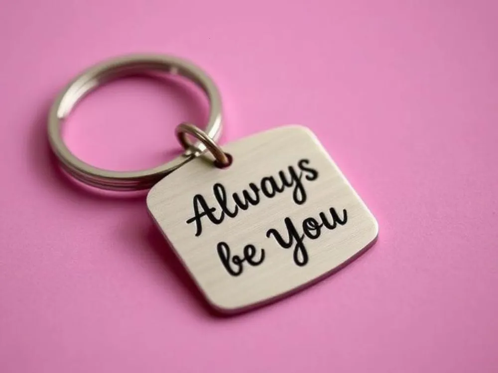 Metal Stamped Keychain