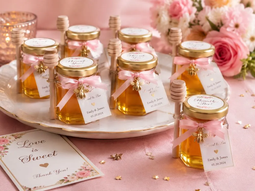 Mini Honey Jar Wedding Favors