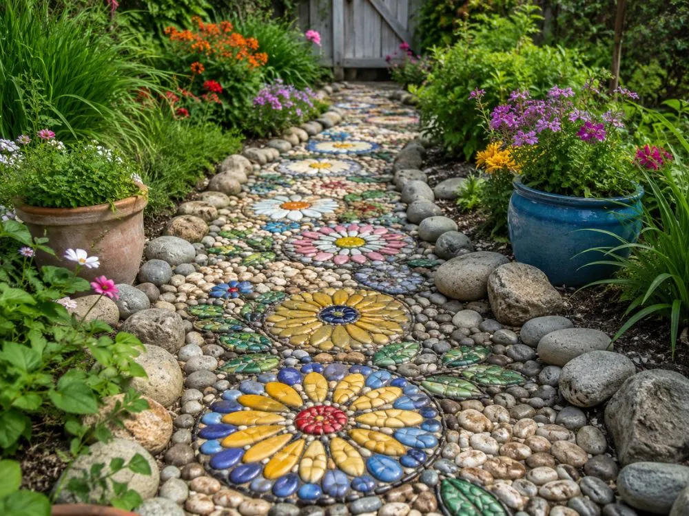Mosaic Garden Stones