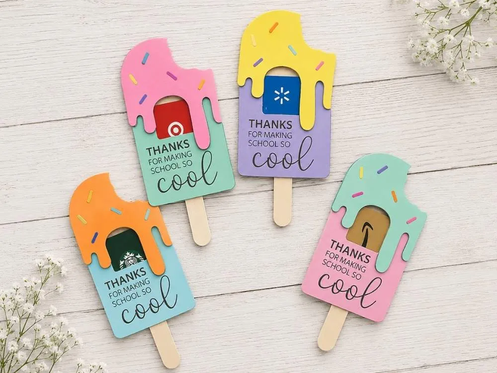 Popsicle Stick Gift Card Holder