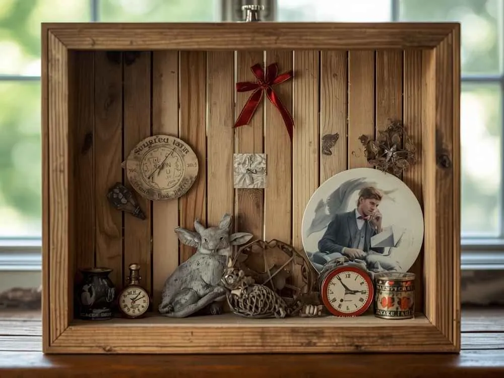 Popsicle Stick Rustic Shadow Box
