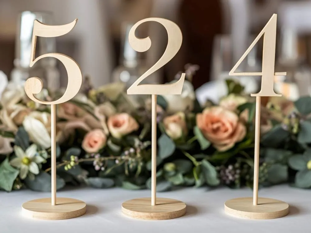 Popsicle Stick Wedding Table Numbers