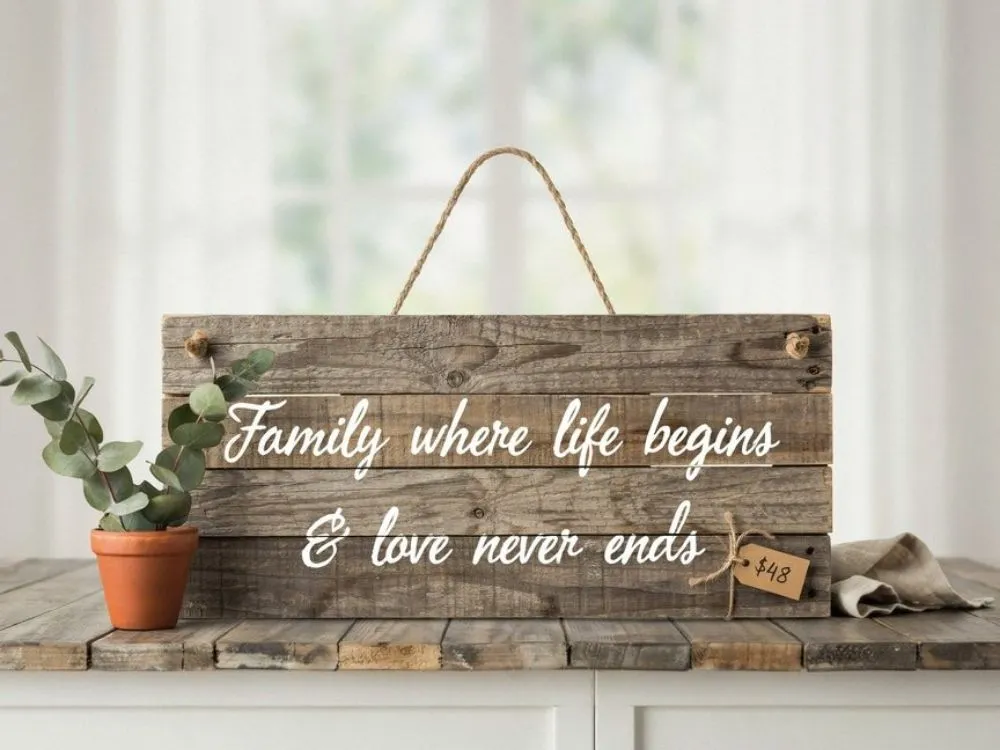 Rustic Pallet Wood Quote Sign