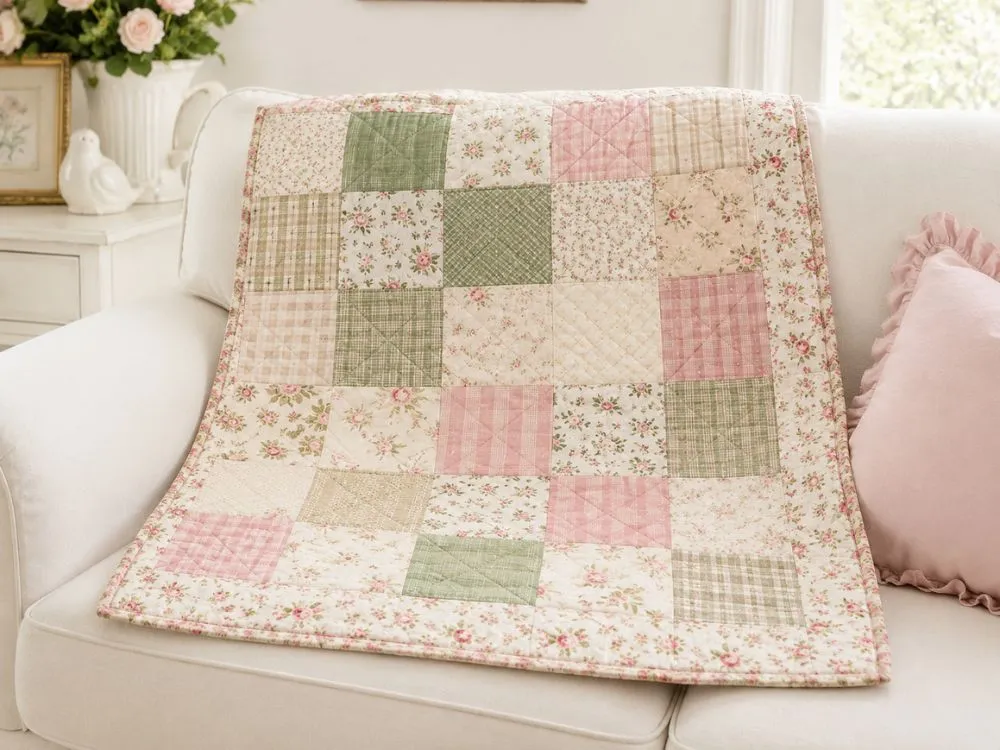 Rustic Patchwork Mini Quilt