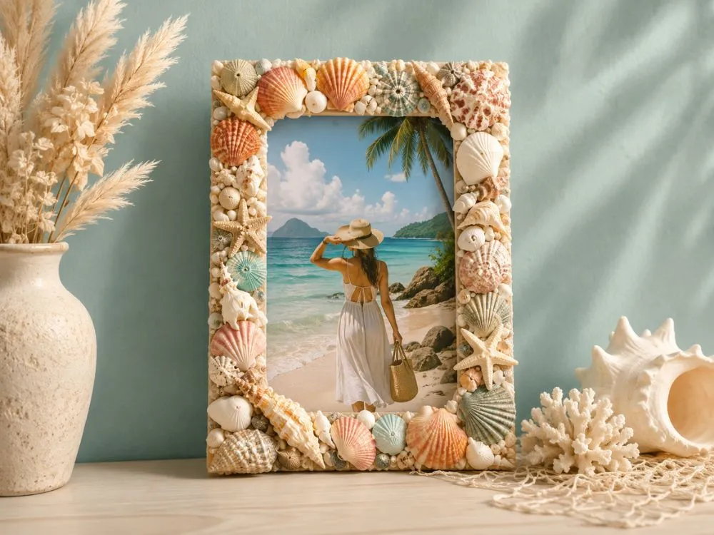 Seashell Picture Frame