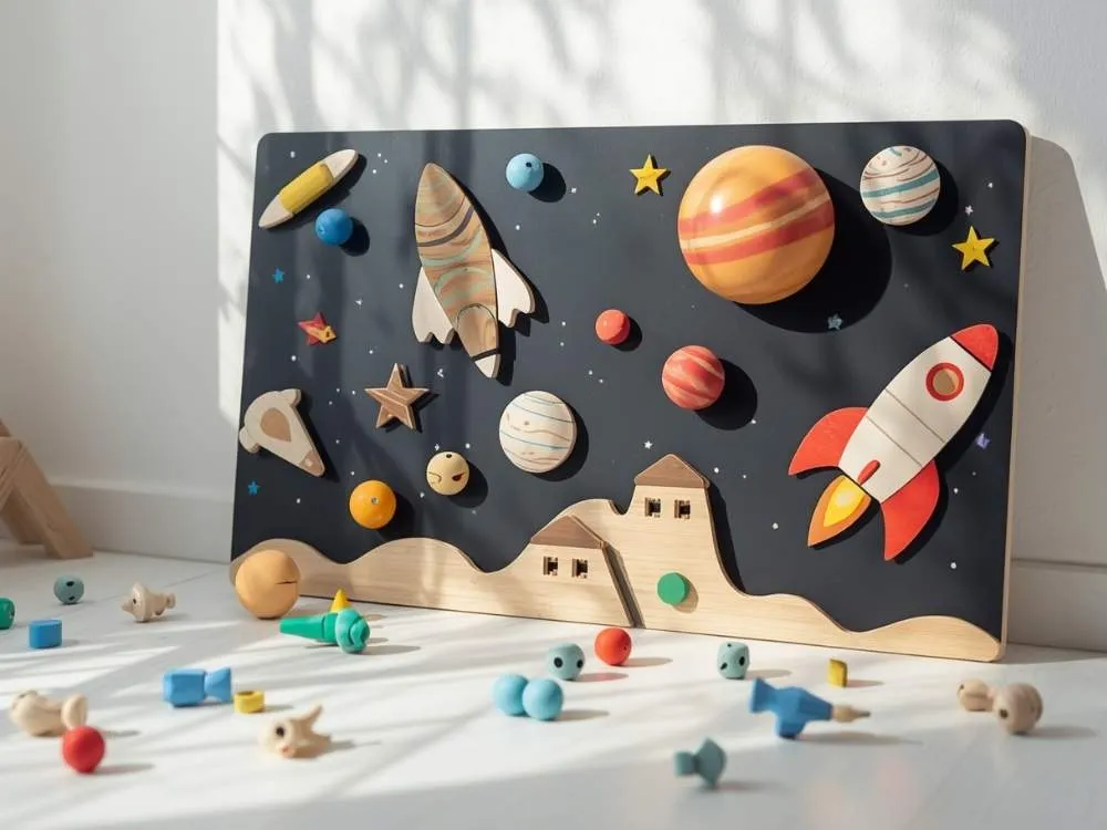 Space-Themed Activity Board