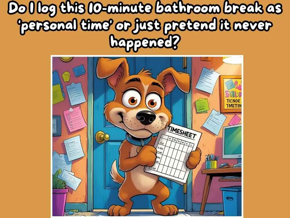 Timesheet Meme 3: The Bathroom Break Debate