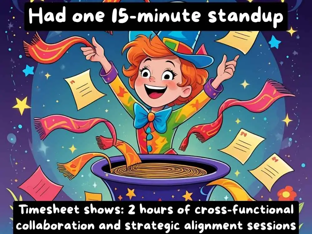 Timesheet Meme 13: The Meeting Multiplication Miracle