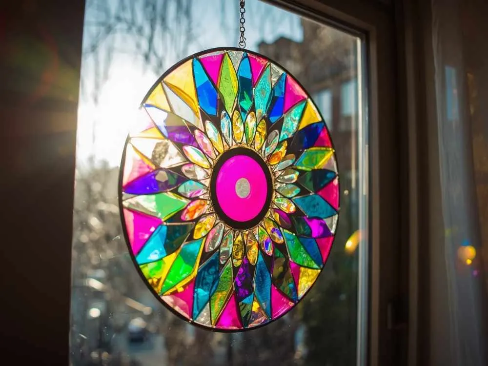 Upcycled CD Sun Catcher