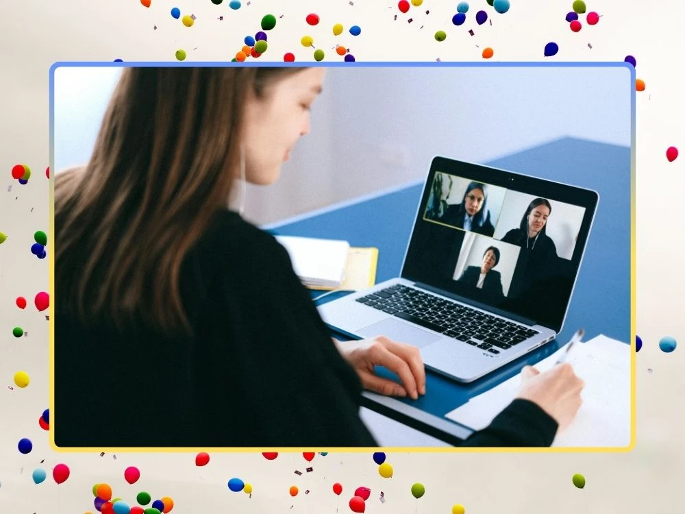 Video Conferencing for Work Anniversary Celebrations